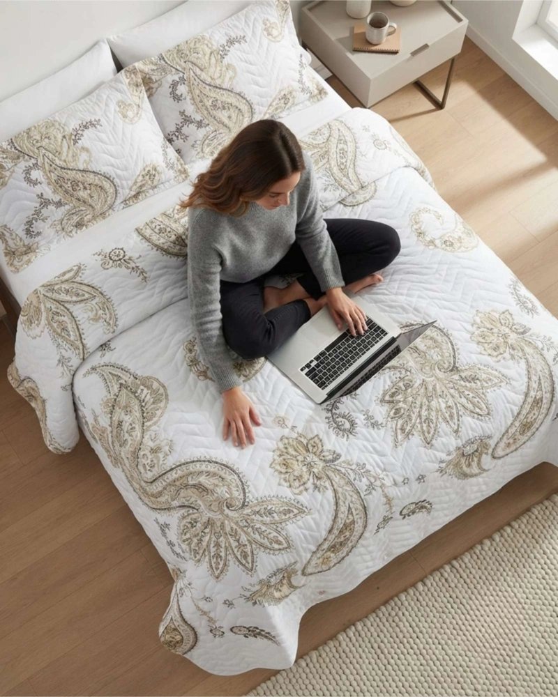 QUILT DE VERANO TEXTURA ULTRA SUAVE KING - 4
