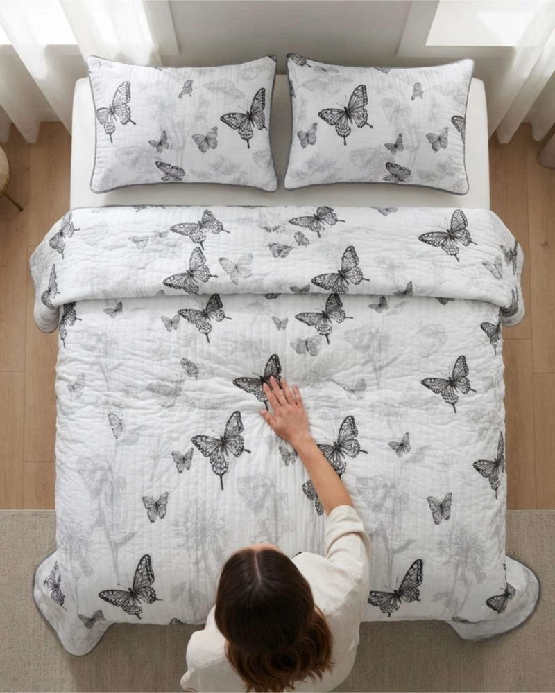 QUILT DE VERANO TEXTURA ULTRA SUAVE KING - 4