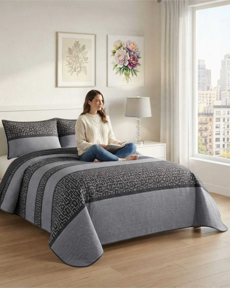 CUBRECAMAS DELGADO KING MAS ALMOHADAS IDEAL PARA VERANO - 1