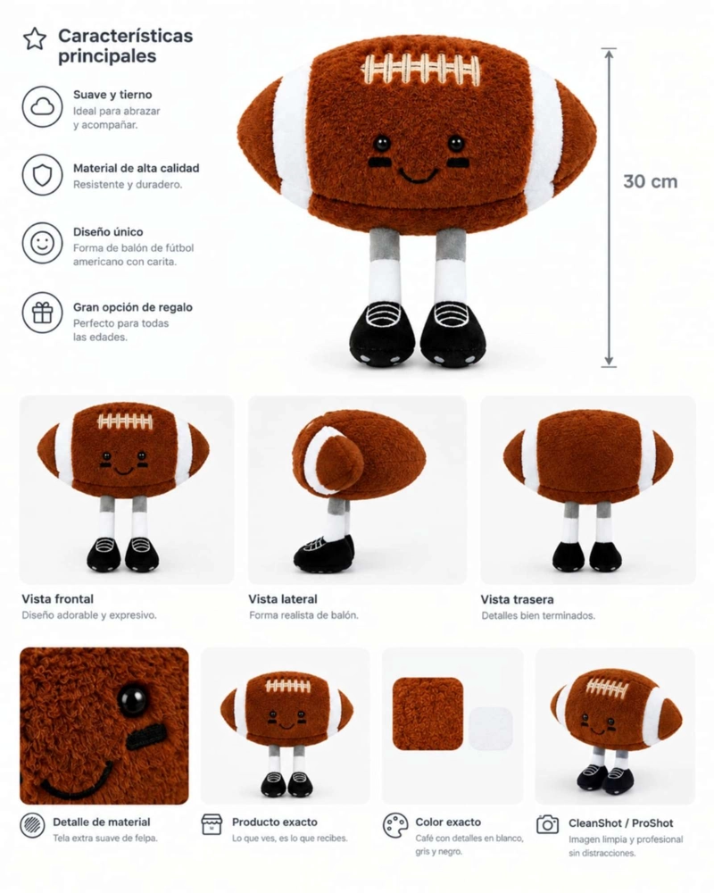 ALMOHADA COJINES DECORATIVOS DEPORTIVOS  CON CARITA - 5