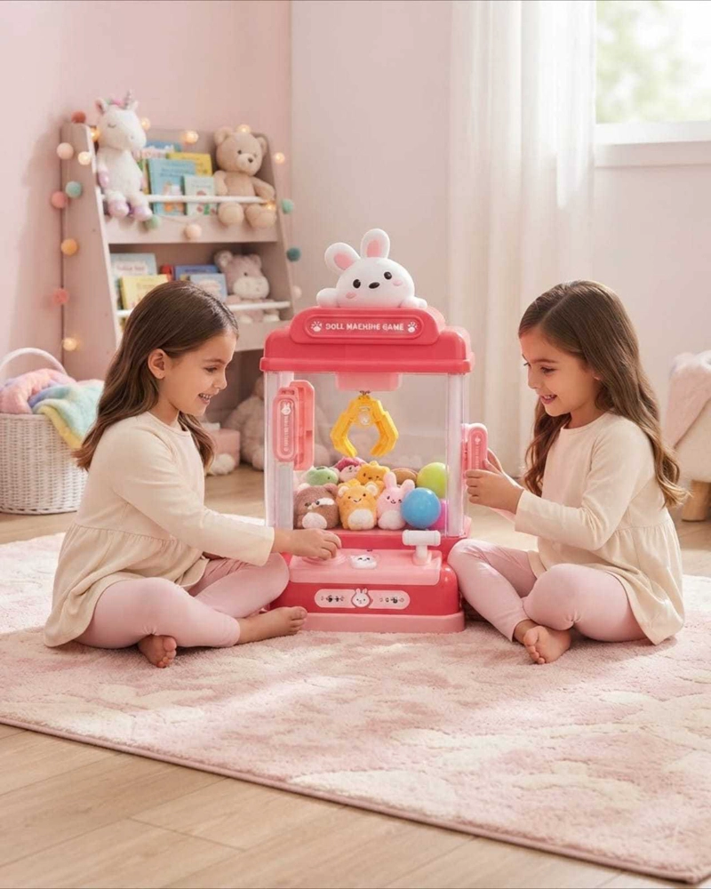 MAQUINA DE PELUCHES INFANTIL INTERACTIVA CON MINI PELUCHES Y CONTROLES - 3