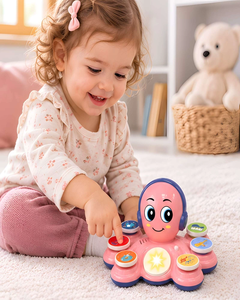 PULPO MUSICAL INFANTIL ROCK 'N ROLL CON LUCES Y SONIDOS - 1