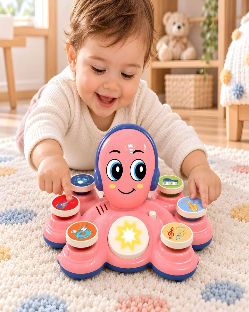 PULPO MUSICAL INFANTIL ROCK 'N ROLL CON LUCES Y SONIDOS - 3