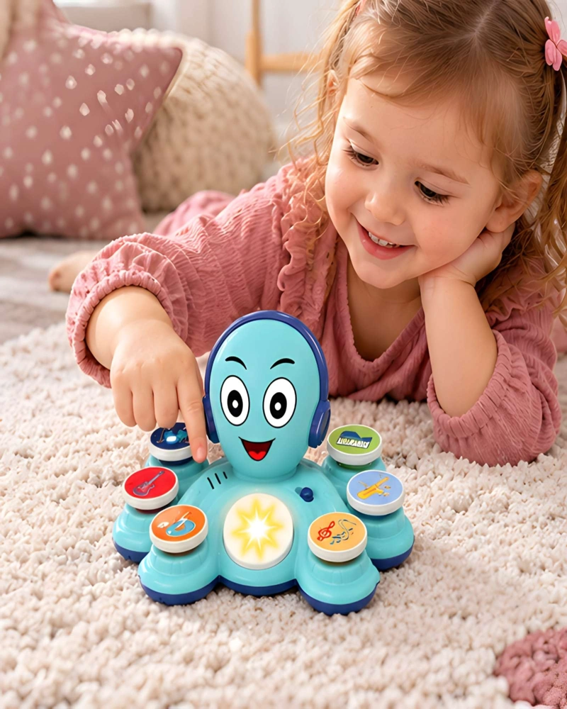 PULPO MUSICAL INFANTIL ROCK 'N ROLL CON LUCES Y SONIDOS - 2