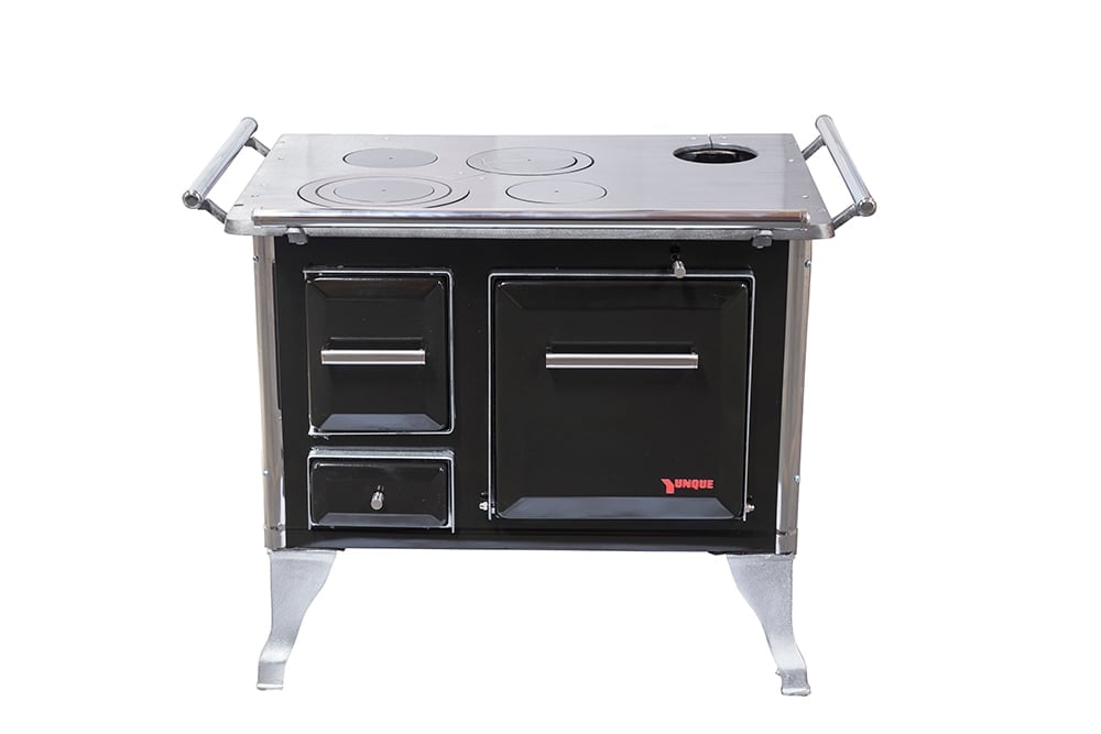COCINA A LEÑA TRADICIONAL 90X56 NEGRA - 1