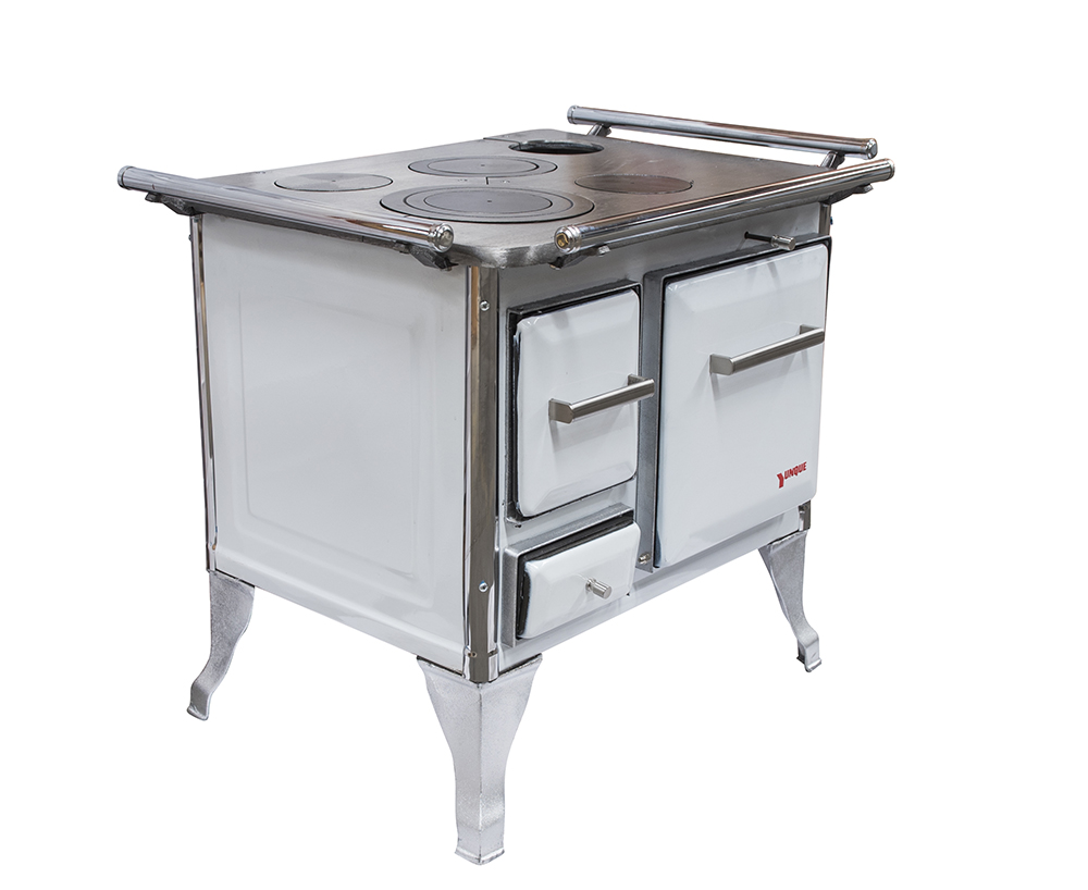 COCINA A LEÑA TRADICIONAL 90X56 BLANCA - 3