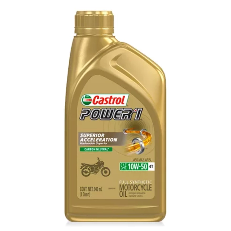 ACEITE CASTROL POWER 1 4T 0.95 LT SINTE TICO 10W50 - 2