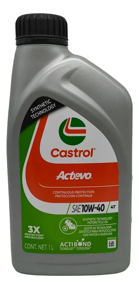 ACEITE CASTROL ACTEVO 4T U3 SINTE TICO 10W40 - 1