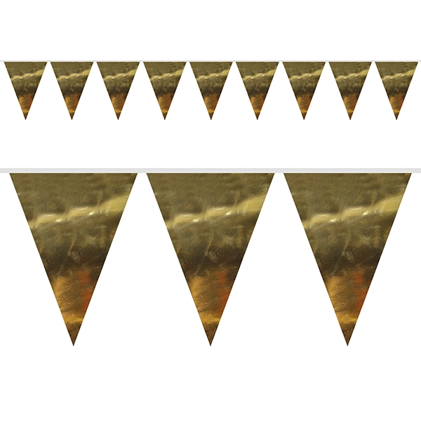 BANDERIN METALICO 2.6M DORADO X 1 UNI - 1