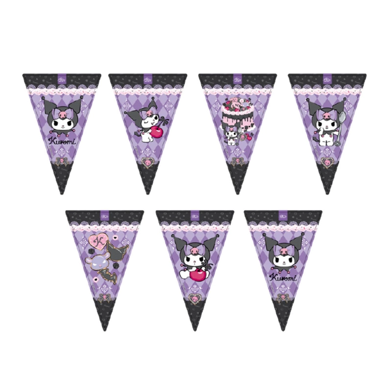BANDERIN TRIANGULAR PAPEL 2M KUROMI X1UNI - 1