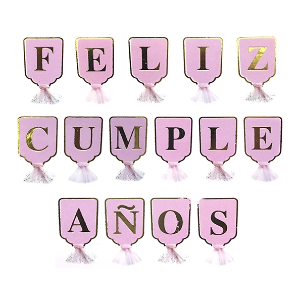 BANNER F.C. ROSADO/DORADO FLECOS TELA 4 MT X1 UNI - 1