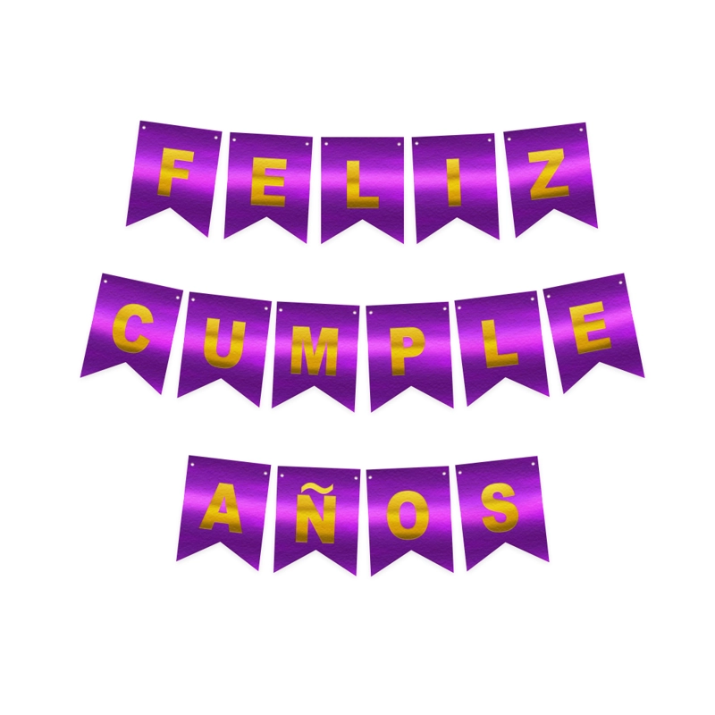 GUIR F.C MORADO/DORADO GLITTER 4M X1 UNI - 1