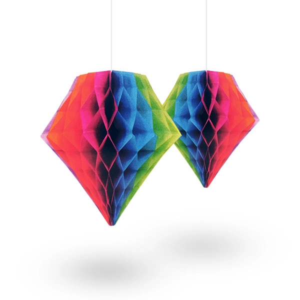 DECO 2 DIAMANTE MULTICOLOR X1 UNI - 1