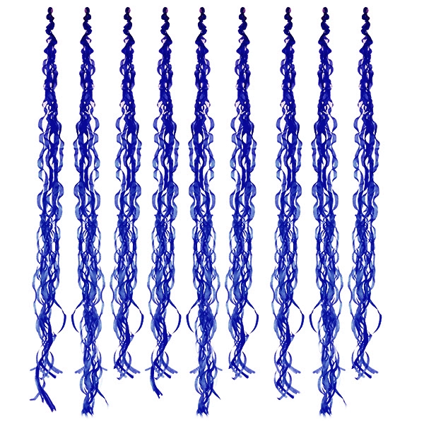 DECO COLGANTE CREPE 10 PCS AZUL X1 UNI - 1