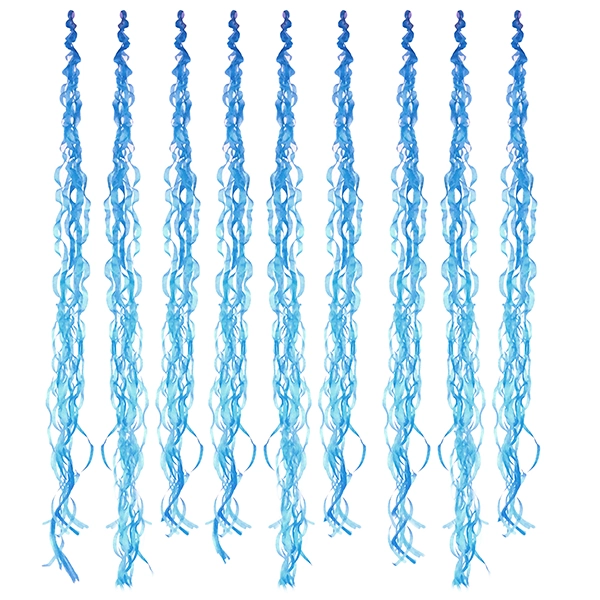 DECO COLGANTE CREPE 10 PCS CELESTE X1 UNI - 1