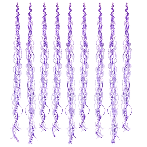 DECO COLGANTE CREPE 10 PCS LILA X1 UNI - 1