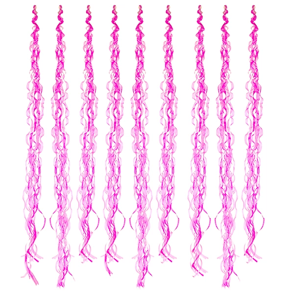DECO COLGANTE CREPE 10 PCS ROSADO X1 UNI - 1