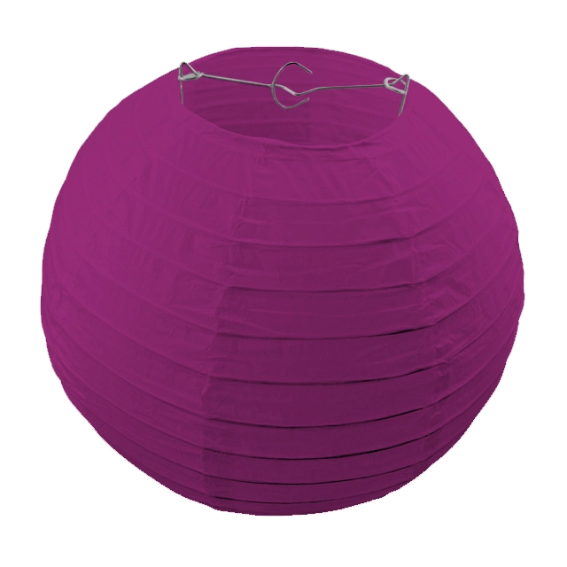 DECO LAMPARA PAPEL FUCSIA 25CM X1 UNI - 1