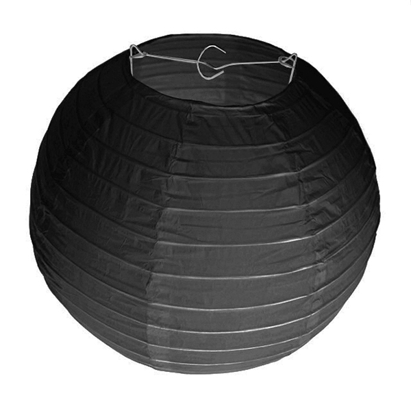 DECO LAMPARA PAPEL EN COLOR NEGRO 25CM X1 UNI - 1