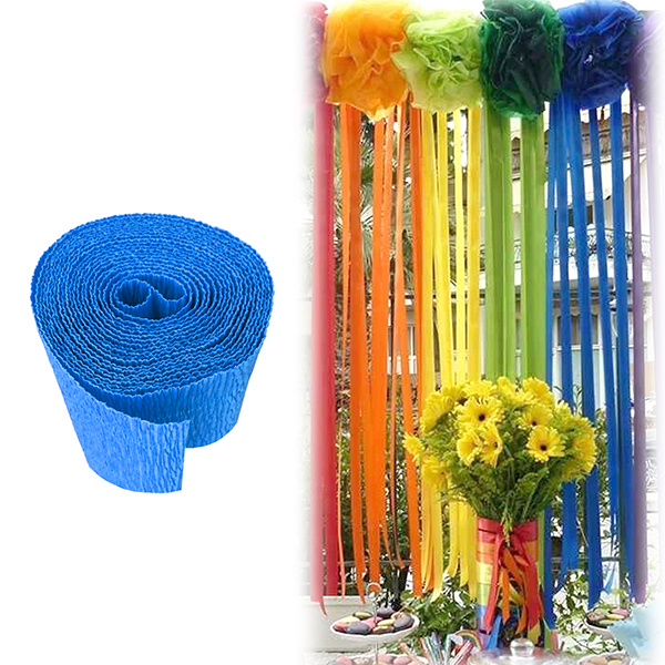 DECO 6 ROLLO CREPE 2.3M CELESTE X1 UNI - 1