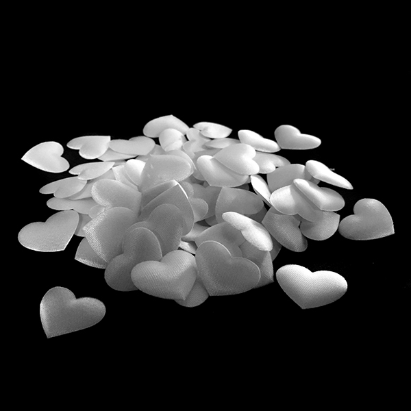 PETALOS CORAZON BLANCO 2 CM X100 PCS - 1