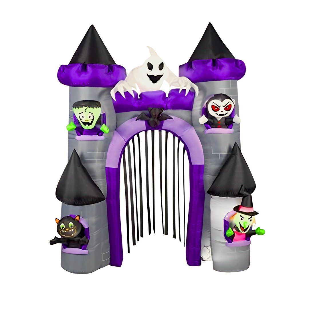 DECO CASTILLO HALLOWEEN INFLABLE LED 270CM - 1