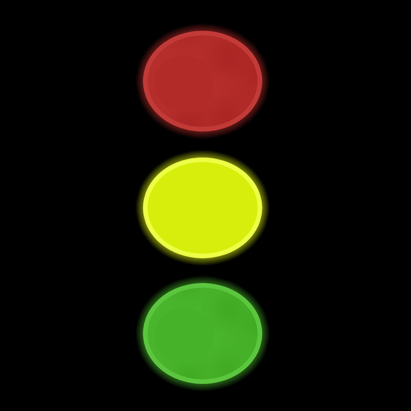 PARCHE FLUOR SEMAFORO X1 UNI - 1