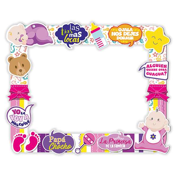 MARCO SELFIE BABY SHOWER NENA 87X70 CM X1 UNI - 1