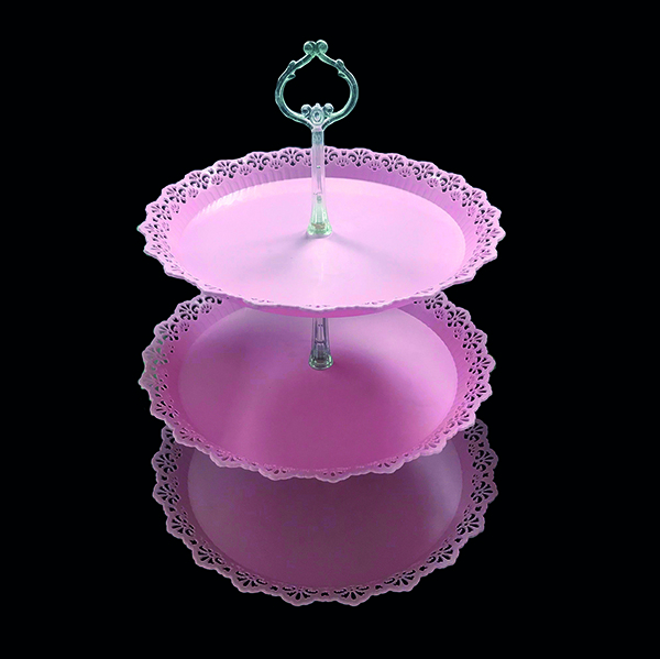 BANDEJA CANDY BAR 3 PISO ROSADO X1 UNI - 1