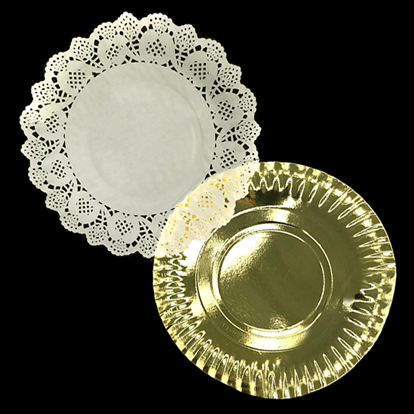 BANDEJA REDONDA BLONDA 33 CM DORADO X1 UNI - 1