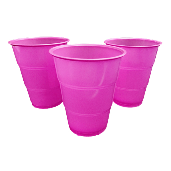 VASO 7 ROSADO FUERTE X10 UNI - 1