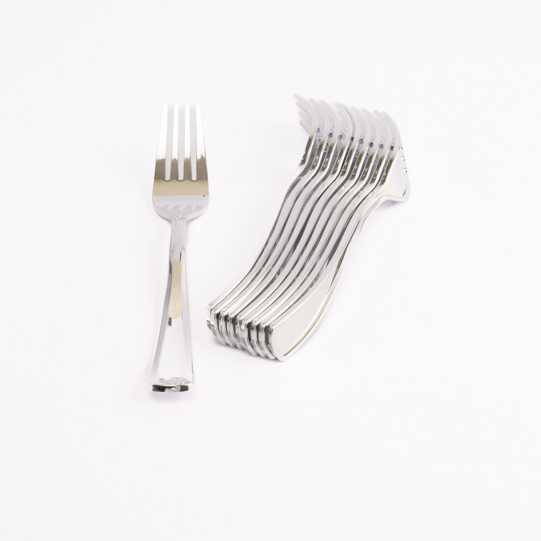 TENEDOR PLATEADO X10 UNI - 1