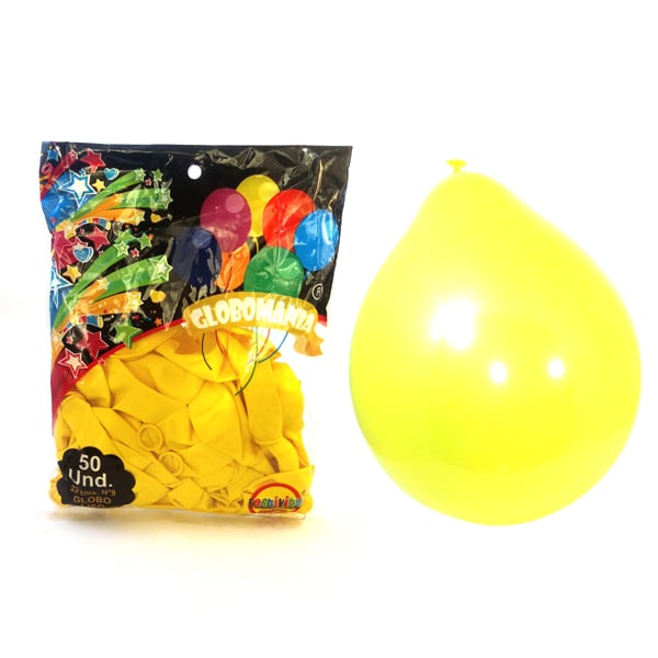 GLOBO 09 STANDARD A AMARILLO X 50 UNI - 1
