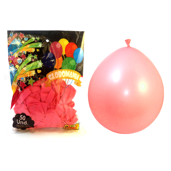 GLOBO 09 STANDARD A ROSADO X 50 UNI - 1
