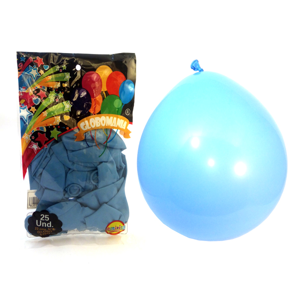 GLOBO 09 STANDARD B CELESTE X 25 UNI - 1
