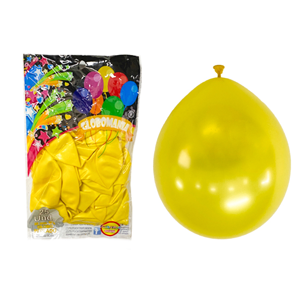GLOBO 09 STANDARD PERLADO AMARILLO X 25 UNI - 1