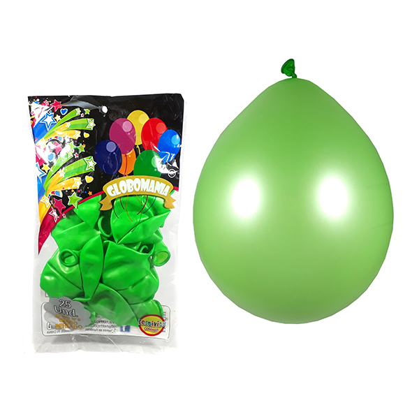 GLOBO 09 STANDARD PERLADO LIMA X 25 UNI UNI - 1