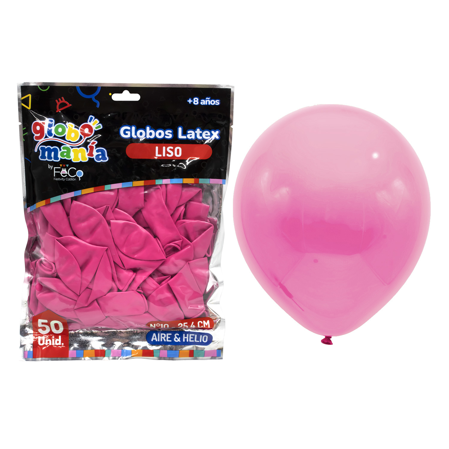 GLOBO 10 FUCSIA X50UNI - 1