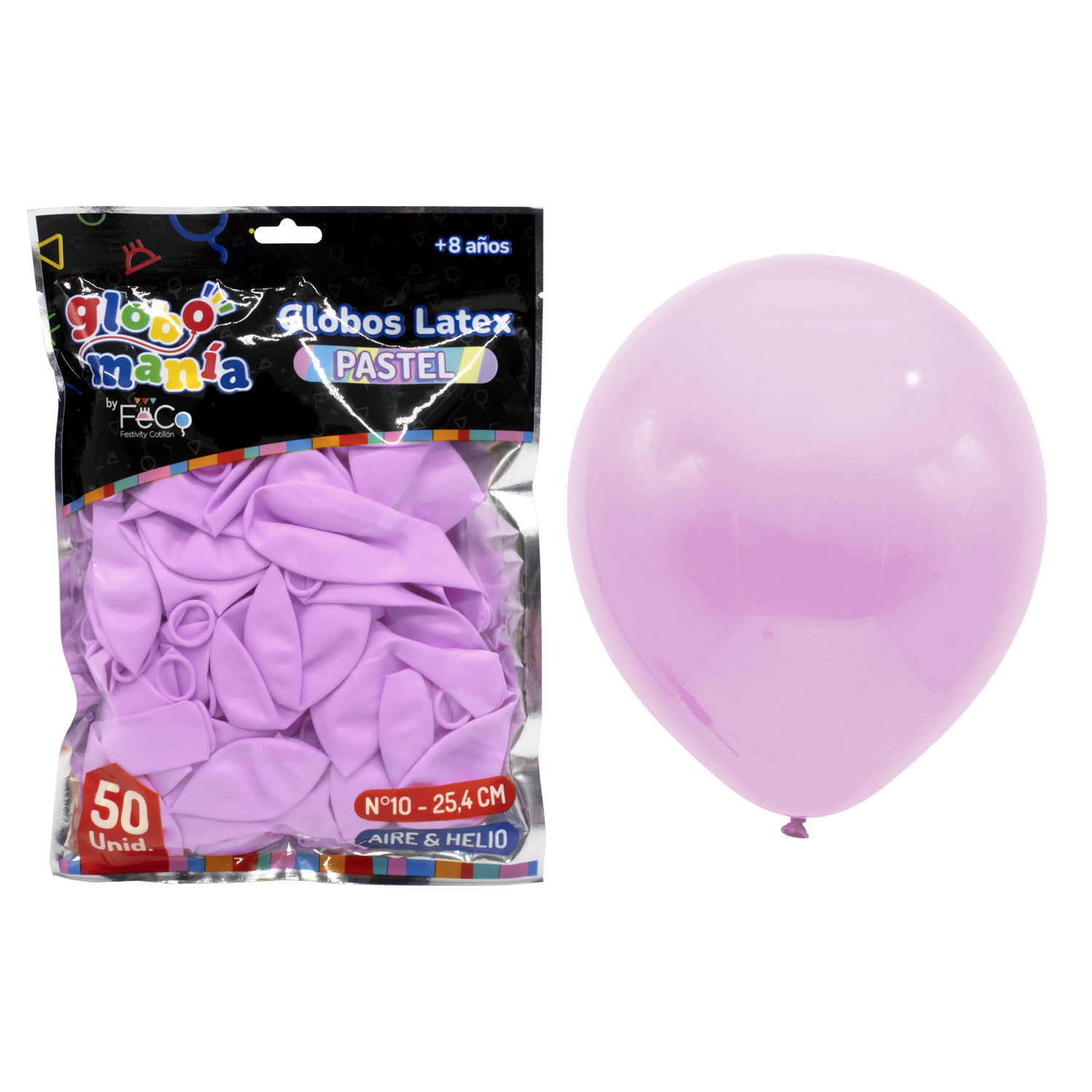 GLOBO 10 PASTEL FUCSIA X50UNI - 1