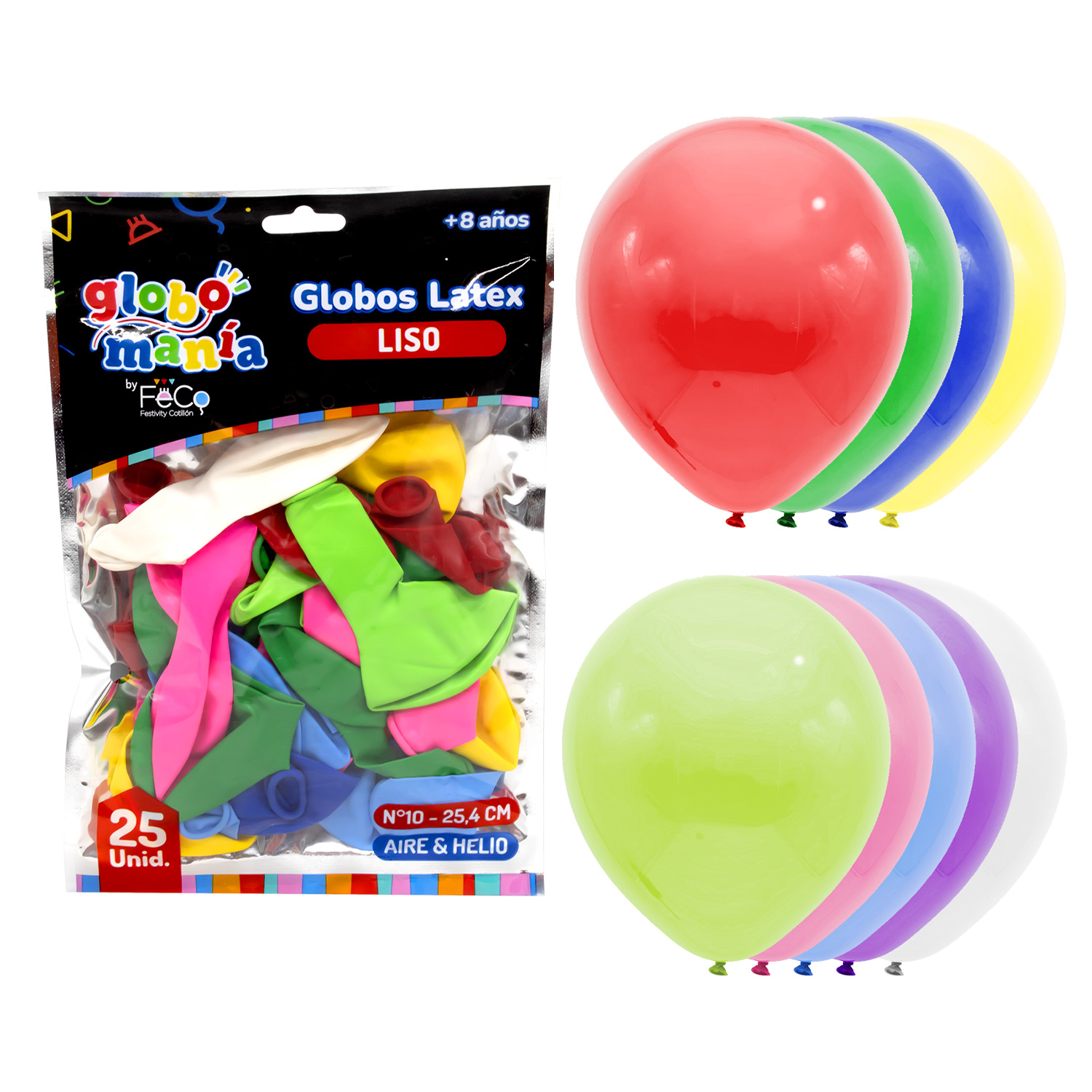 GLOBO 10 SURTIDO X25UNI - 1