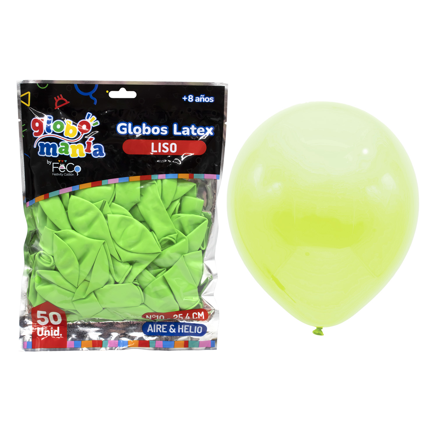 GLOBO 10 VERDE LIMA X50UNI - 1
