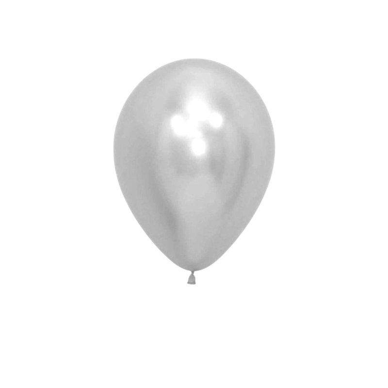 GLOBO 5 CHROME PLATEADO X25 UNID - 1