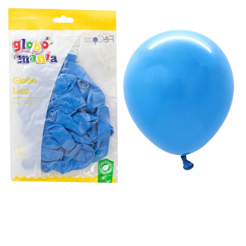 GLOBO 5 STANDAR CELESTE X25 UNI - 1