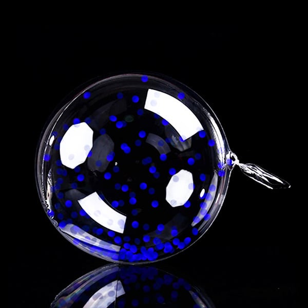 GLOBO BURBUJA 18' CONFETTI AZUL X1 UNI - 1