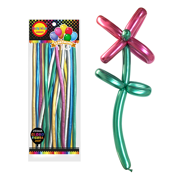 GLOBO FIGURA CHROME SURTIDO X25 UNI - 1