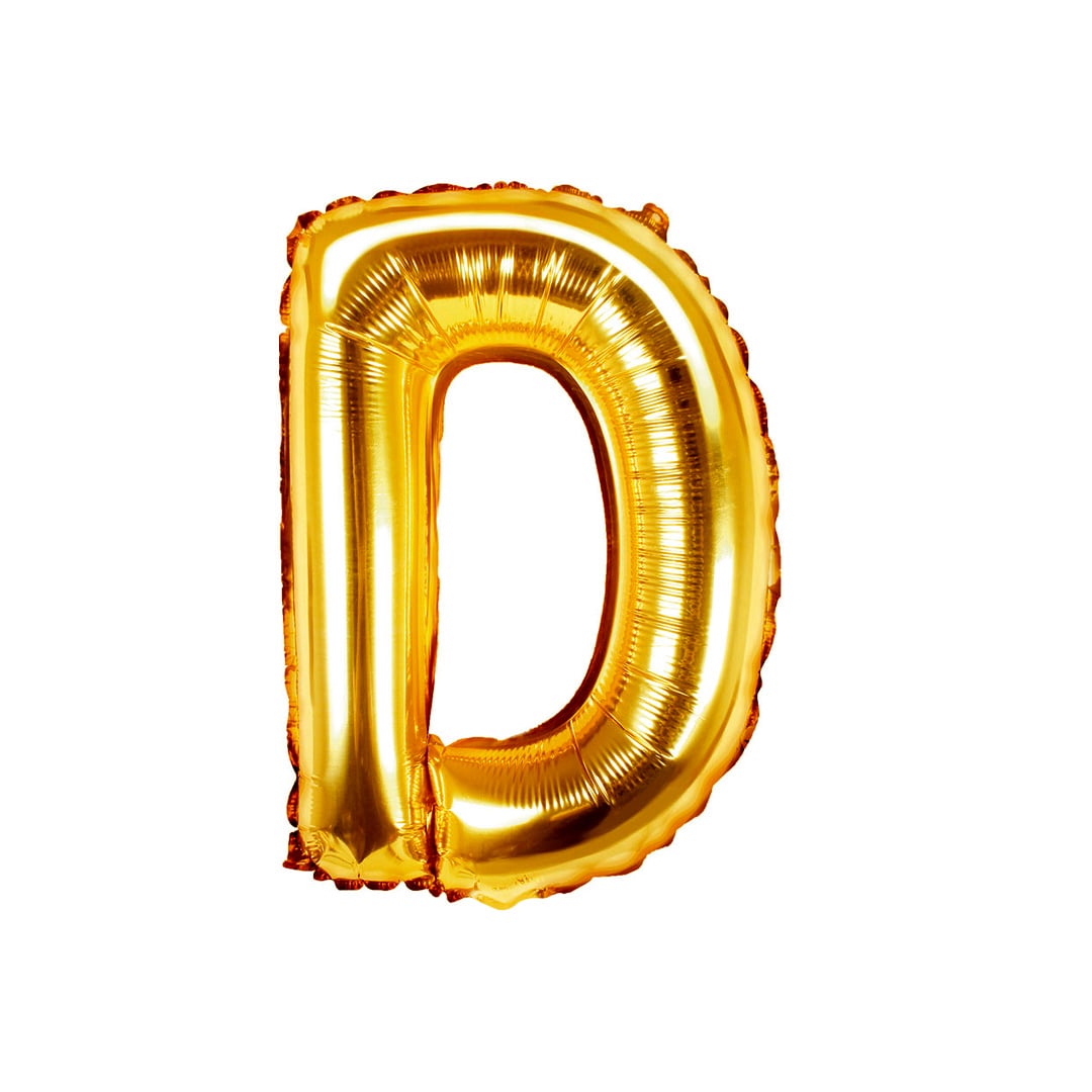 GLOBO METALICO 16 DORADO D - 1