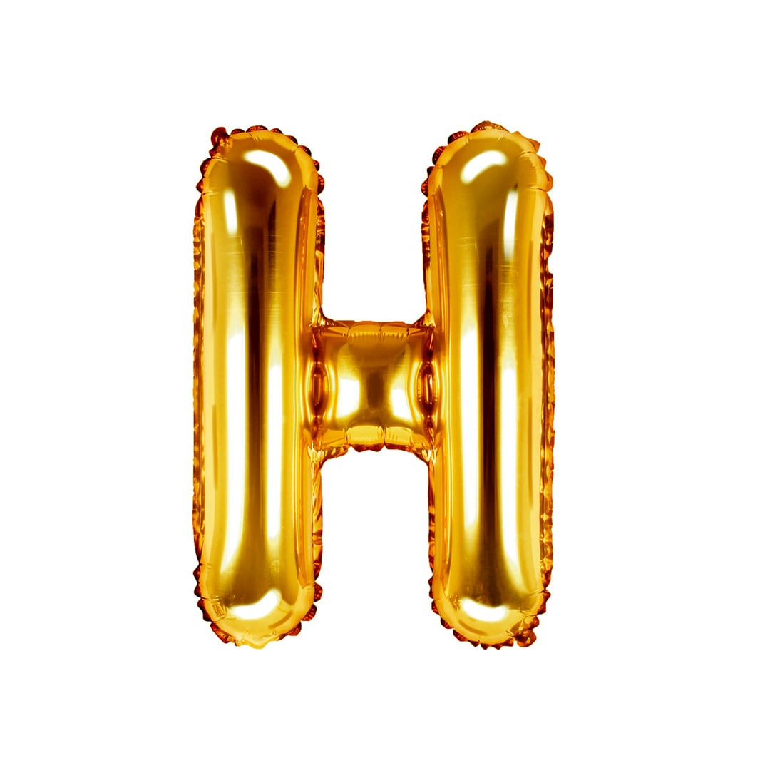 GLOBO METALICO 16 DORADO H - 1