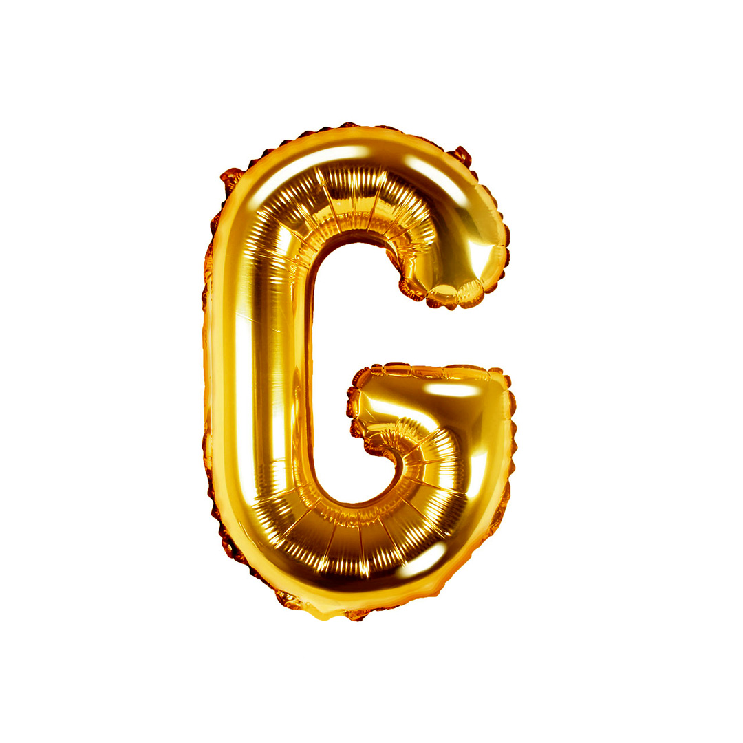 GLOBO METALICO 16 DORADO G - 1