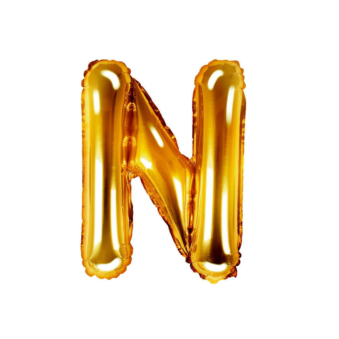 GLOBO METALICO 16 DORADO N - 1