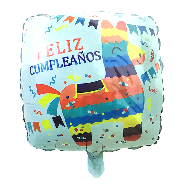 GLOBO METALICO 18 CUADRADO F.C PI?ATA X50 UNI - 1